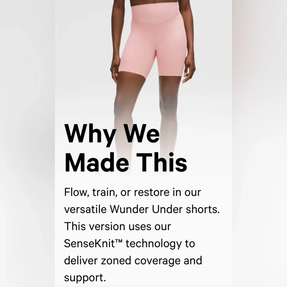 Lululemon Wunder Under Yoga Pink Haze High Rise Short 6 inch - Picture 6 of 10